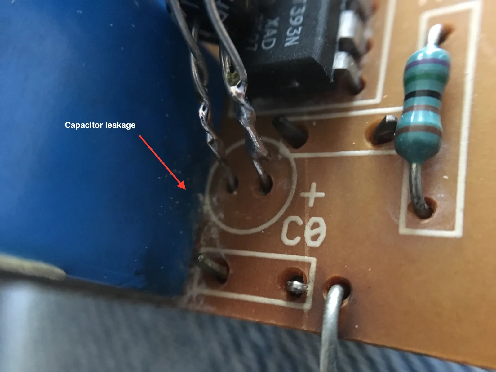 Discharge, "C0" capacitor