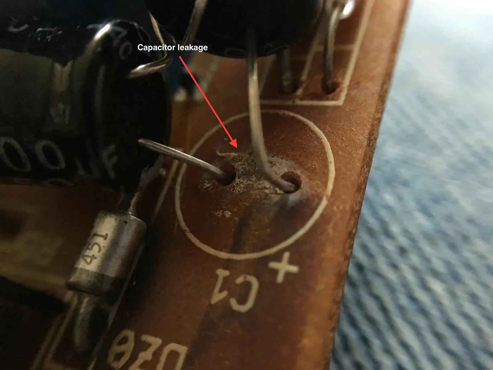 Discharge, "C1" capacitor